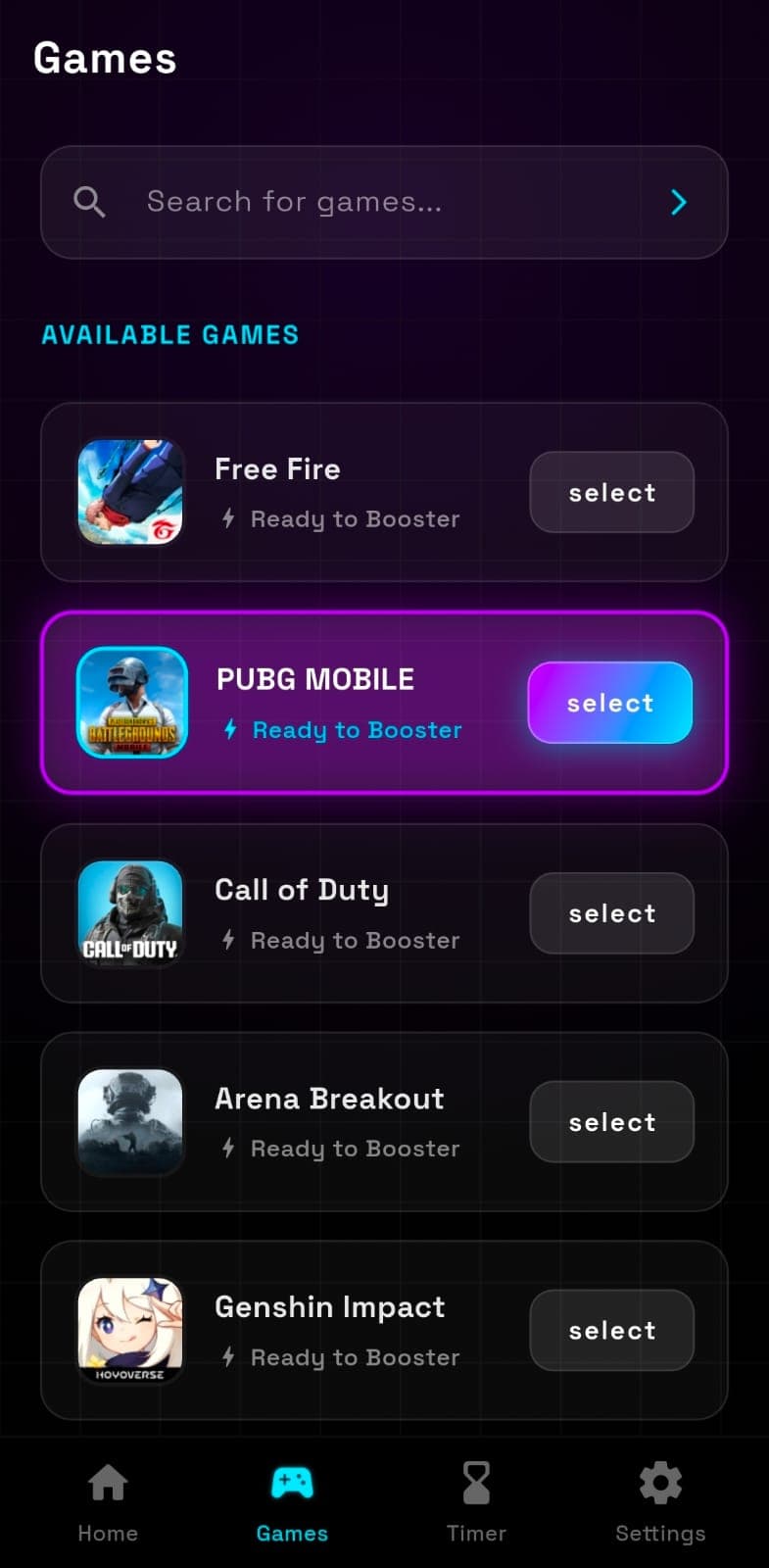 BarqBooster Mobile App Interface
